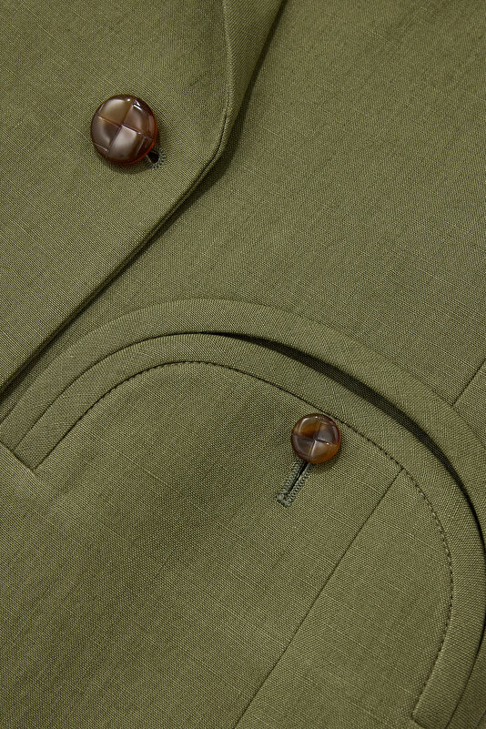KHAKİ BUTTONED JACKET 4