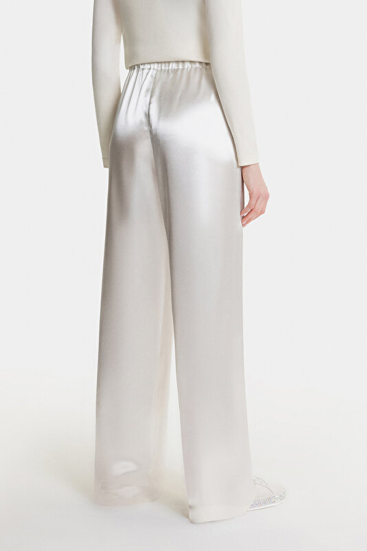 ECRU WIDE LEG TROUSERS 3