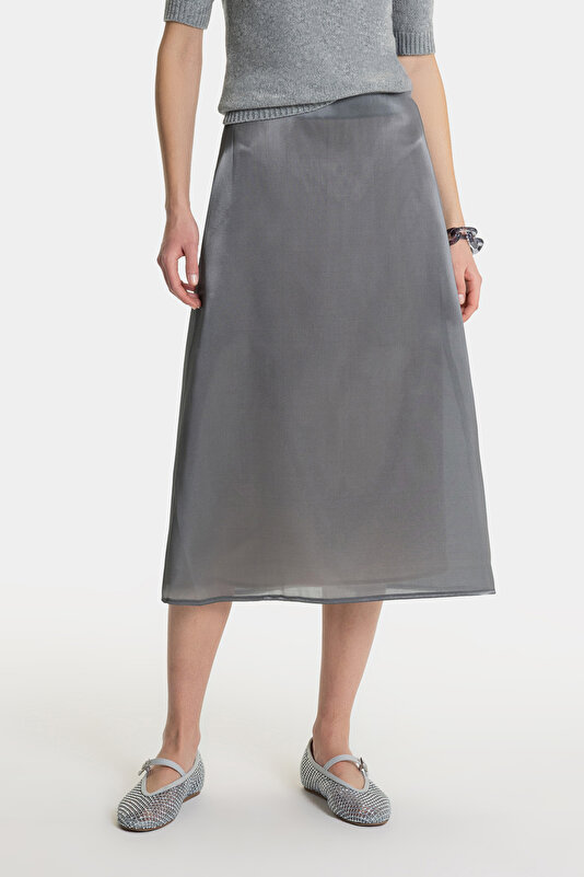 DARK GREY MIDI SKIRT 2