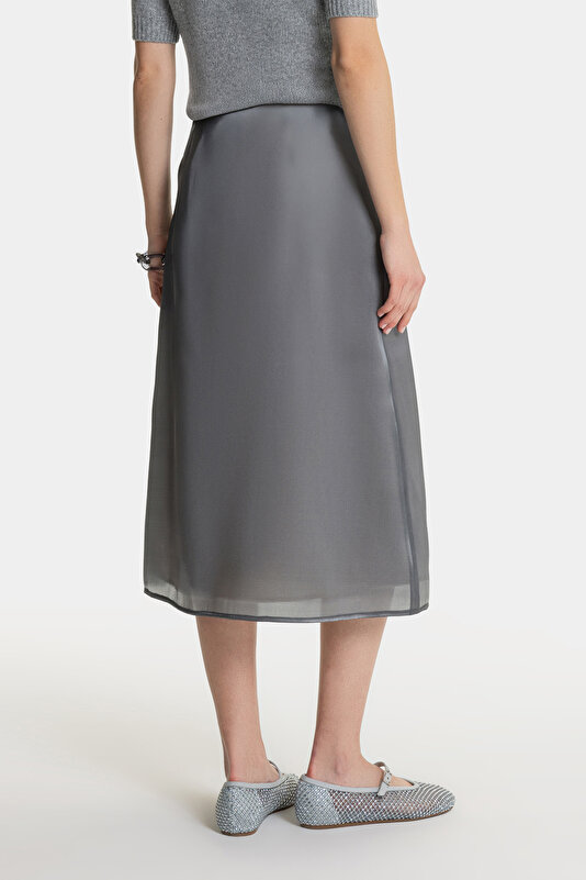 DARK GREY MIDI SKIRT 3