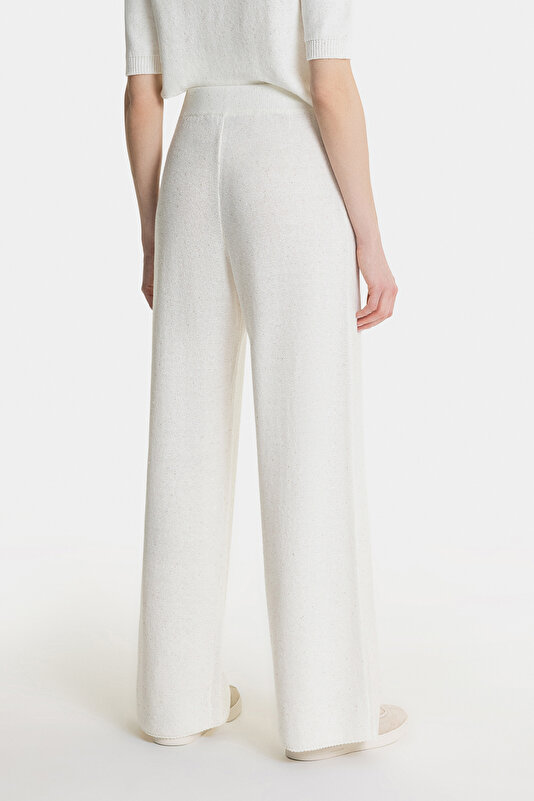 WHITE WIDE LEG TROUSERS 3