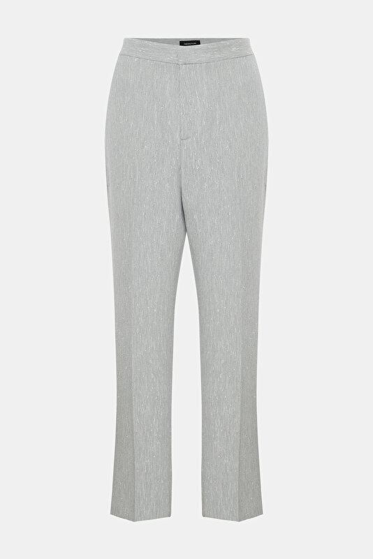 WHITE STRAIGHT CUT TROUSERS 4