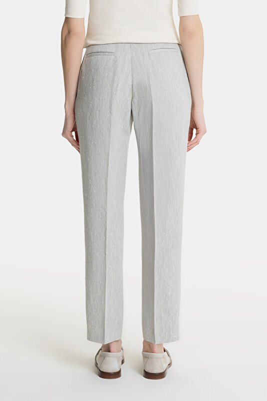 WHITE STRAIGHT CUT TROUSERS 3