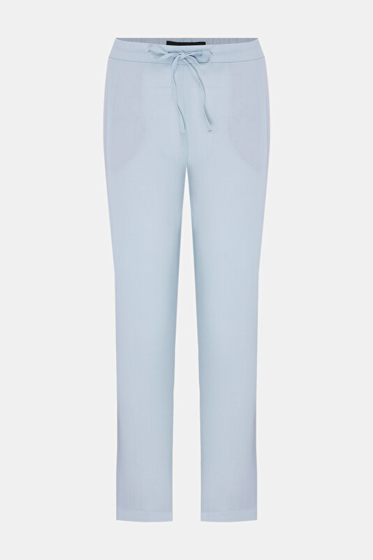 BLUE WIDE LEG TROUSERS 4