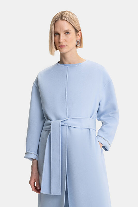 BLUE REEFER JACKET