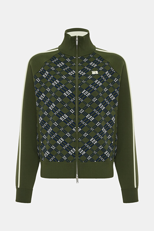 NAVY BLUE DESİGN FİLLED CARDİGAN
