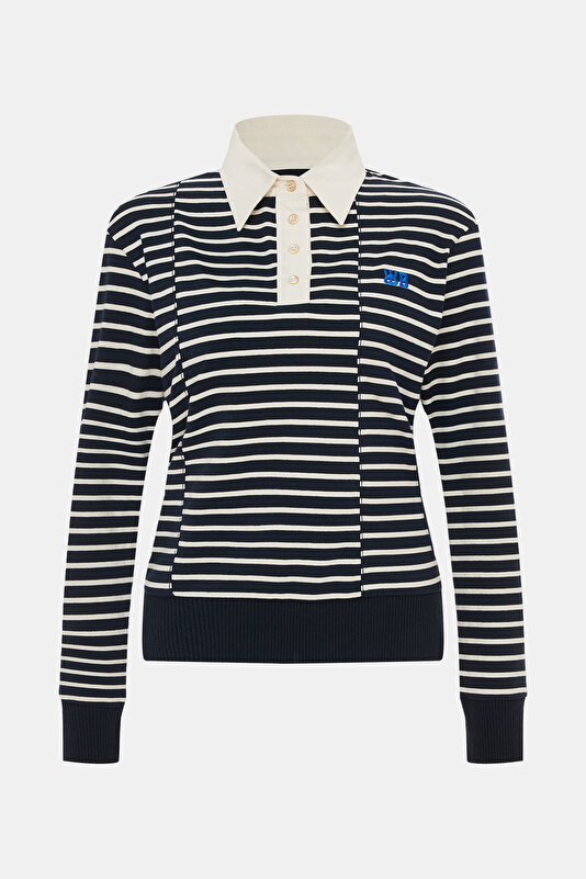 ECRU DESİGN FİLLED LONG SLEEVE BLOUSE