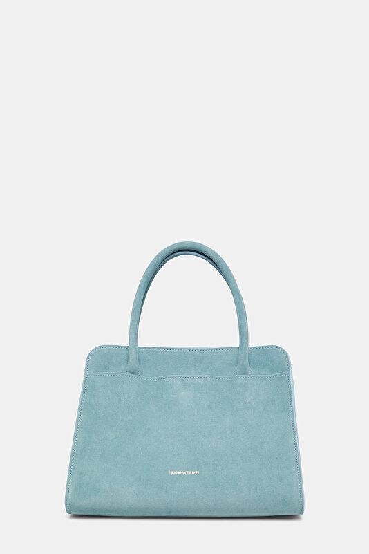 BLUE LEATHER BAG 4