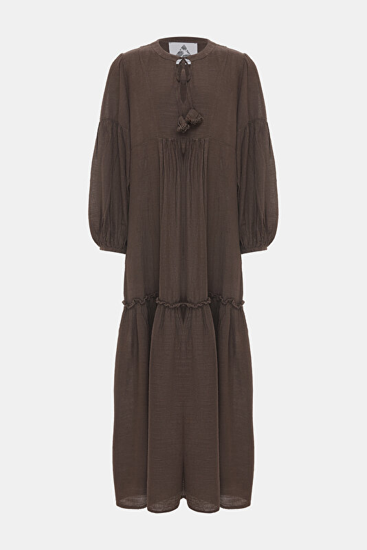 BROWN DRESS