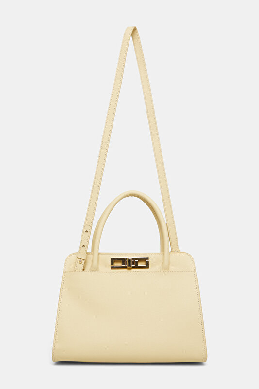 ECRU LEATHER BAG 2