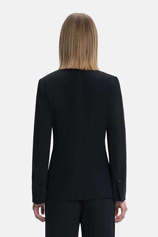 BLACK SHAWL COLLAR JACKET 2