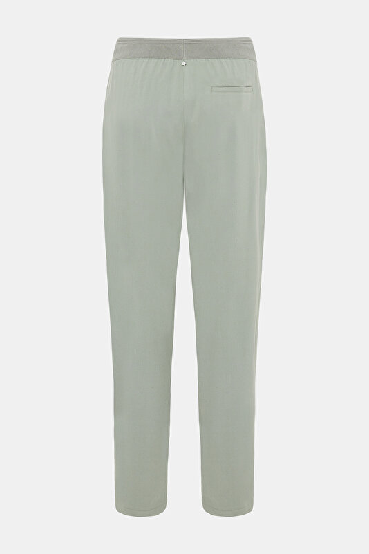 KHAKI WIDE LEG TROUSERS 2