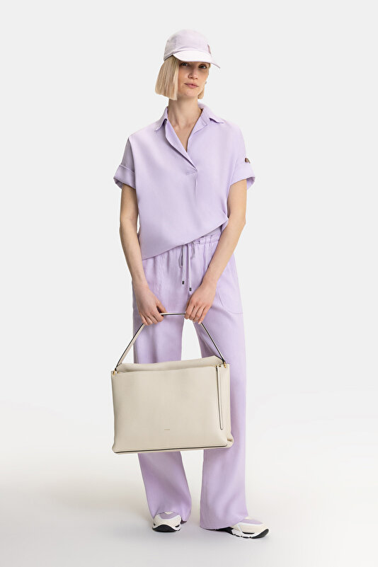 LILAC WIDE LEG TROUSERS