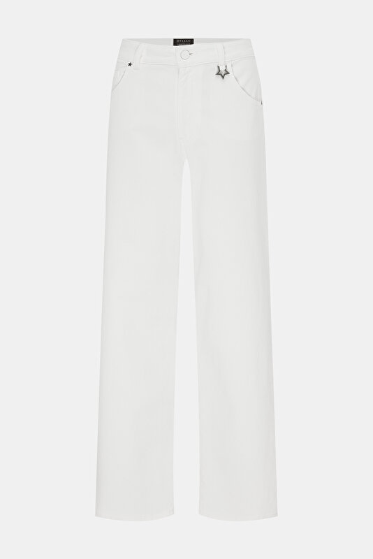 WHITE WIDE LEG TROUSERS 4
