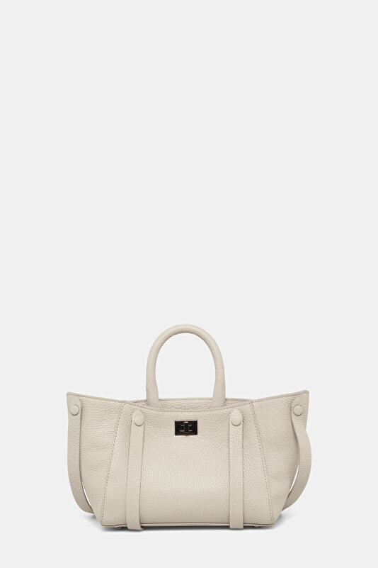 BEIGE LEATHER BAG