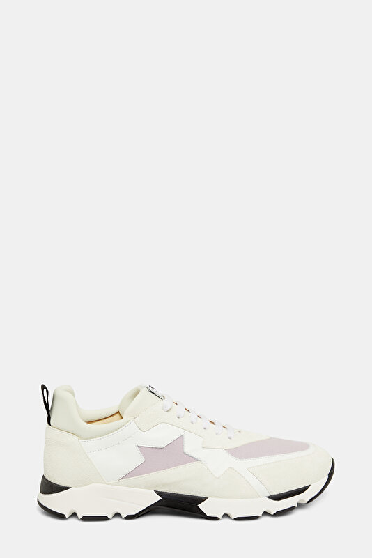 WHITE LEATHER SNEAKER KADIN