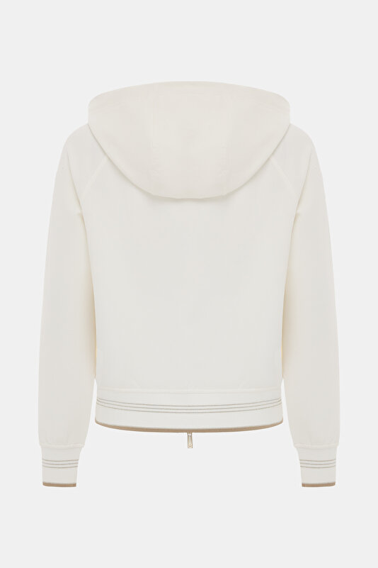 WHITE HOODIE SWEATSHIRT 2