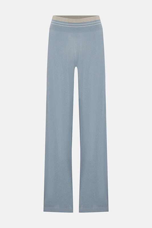 BLUE WIDE LEG TROUSERS 4