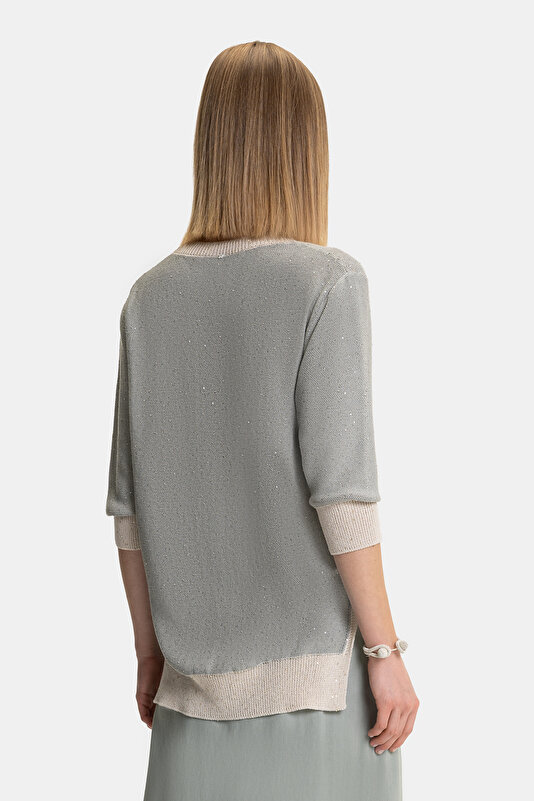 BEIGE BASIC / ROUND NECKLINE TRICOT 2