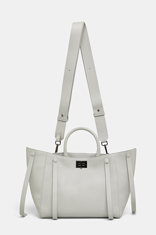 GREY LEATHER BAG 2