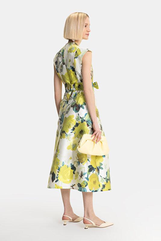 GREEN SHORT SLEEVE DRESS 2