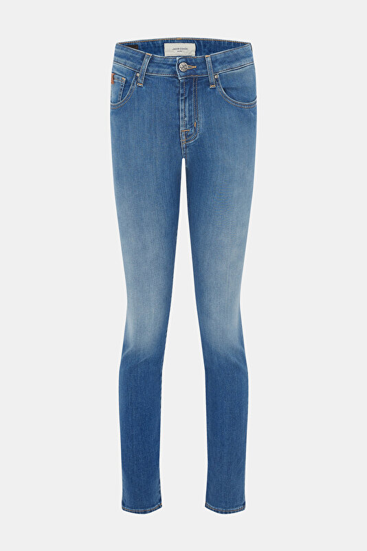 MAVİ DAR PAÇA DENIM PANTOLON