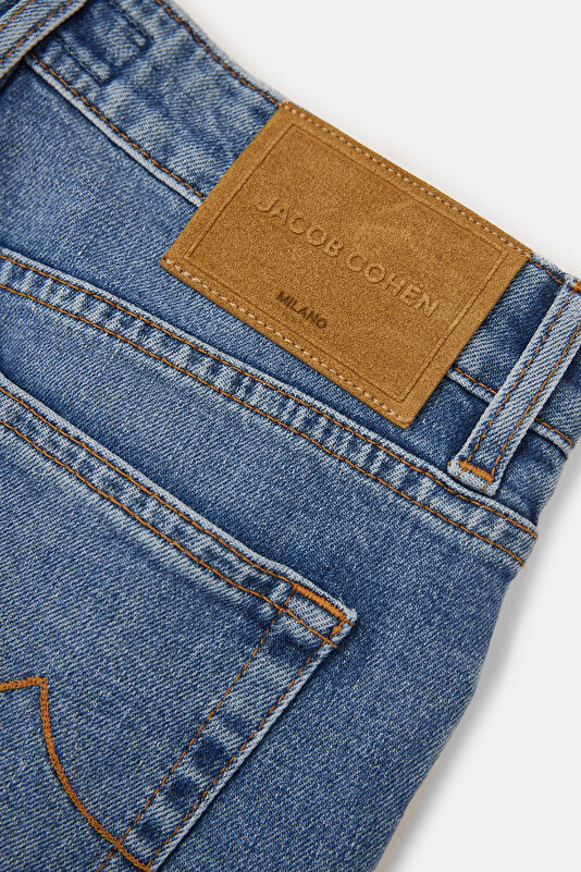 MAVİ DÜZ KESİM DENIM PANTOLON 4