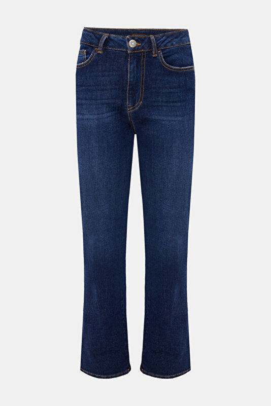 LACİVERT DAR KESİM DENIM PANTOLON 4