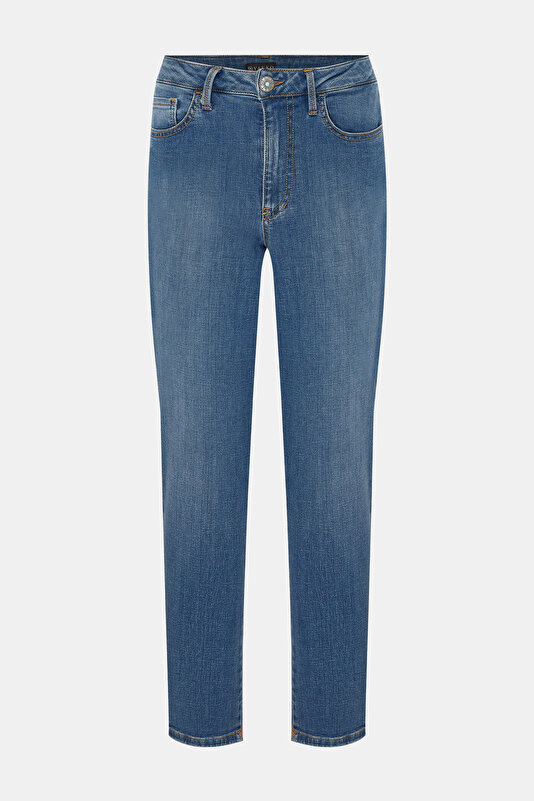 MAVİ DAR PAÇA DENIM PANTOLON 4