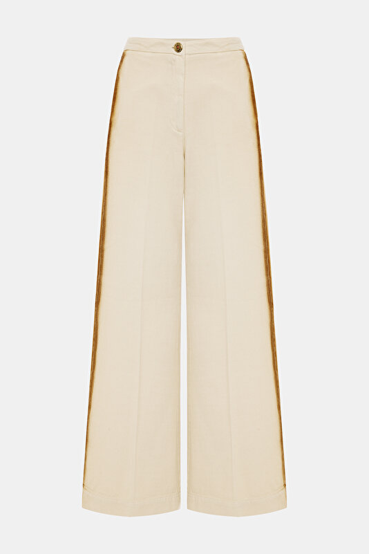 EKRU BOL PAÇA DENIM PANTOLON 4