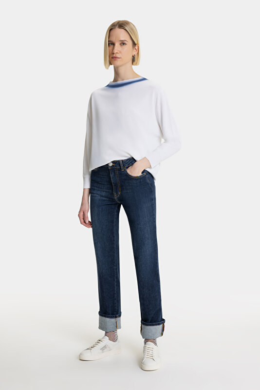 BLUE BASIC / ROUND NECKLINE 3
