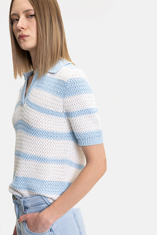 BLUE POLO NECK 3