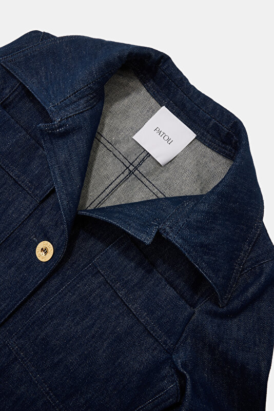 DARK BLUE BUTTONED JACKET 3