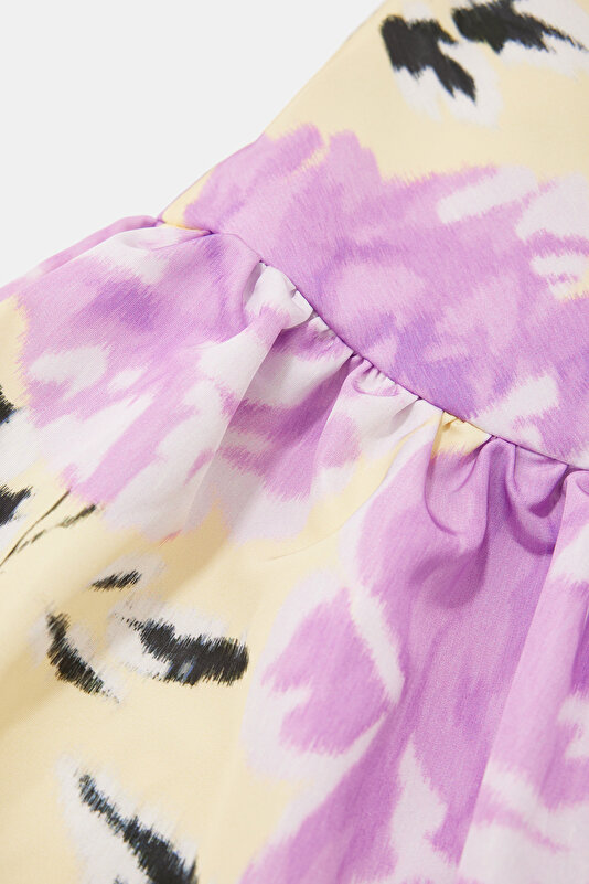 MULTICOLOR FLORAL PATTERN MINI DRESS 4