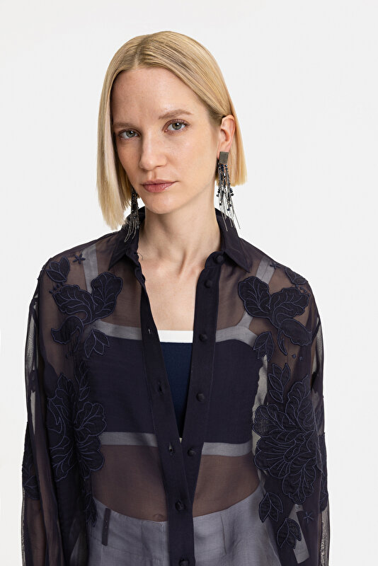 NAVY BLUE LONG SLEEVE SHIRT 3