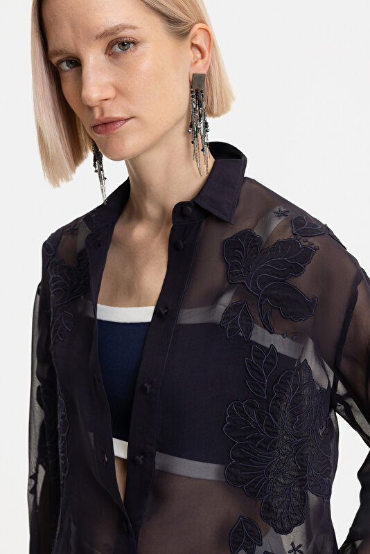 NAVY BLUE LONG SLEEVE SHIRT 4