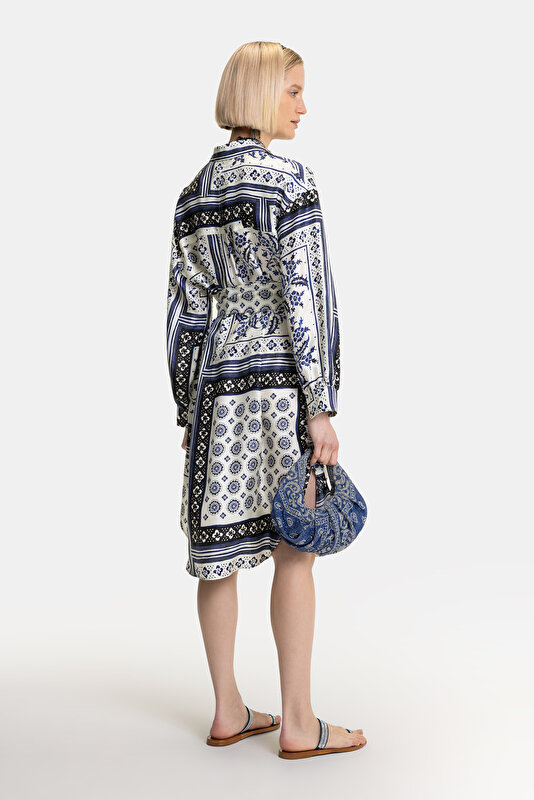 NAVY BLUE LONG SLEEVE DRESS 2
