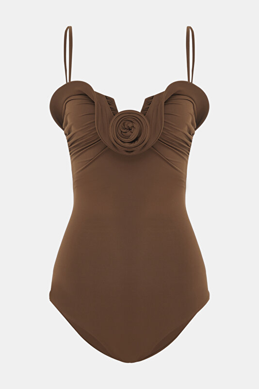 BROWN SWIMSUIT