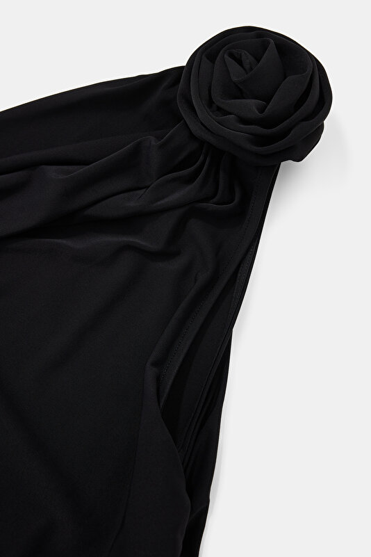BLACK ONE SHOULDER BLOUSE 3