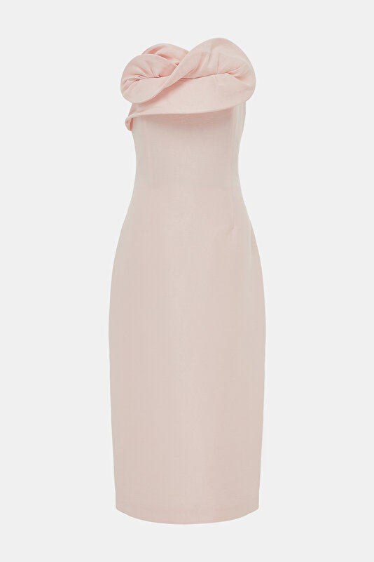 LIGHT PINK MIDI DRESS