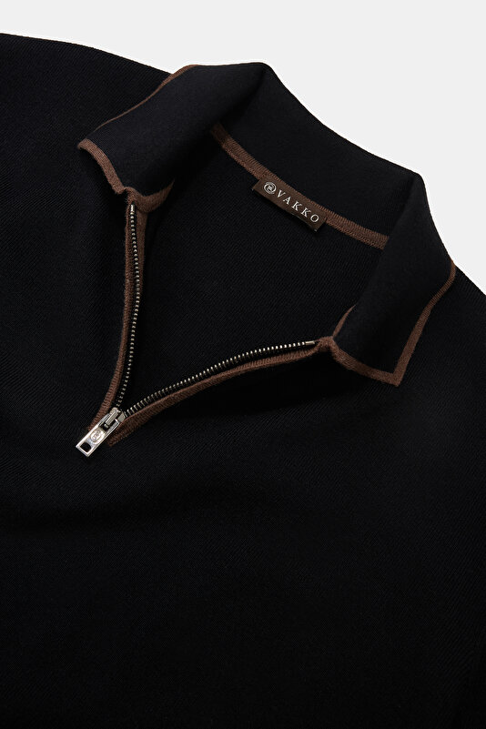 BLACK POLO NECK TRICOT 3