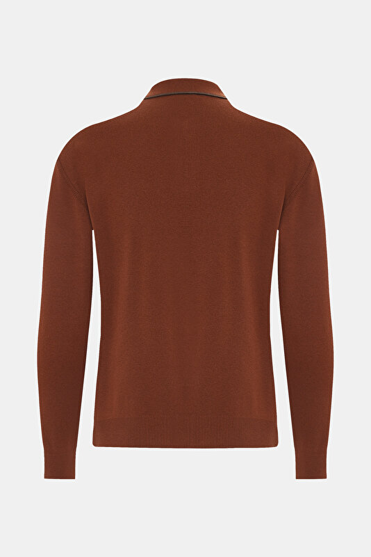 BRICK POLO NECK TRICOT 2