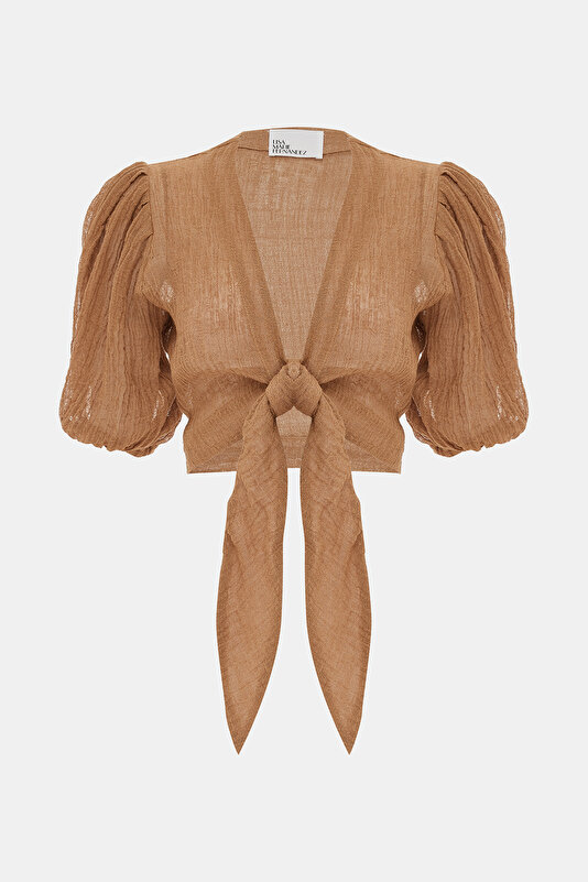 BROWN BLOUSE