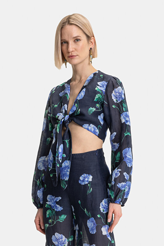 GREEN LONG SLEEVE BLOUSE