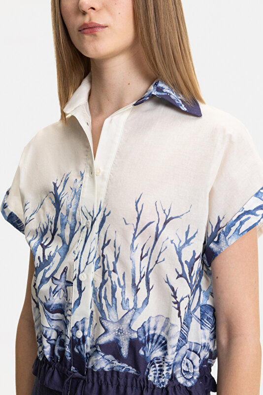 NAVY BLUE SHORT SLEEVE SHIRT 3