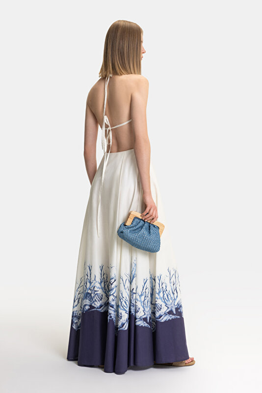 BLUE SLEEVELESS DRESS 2