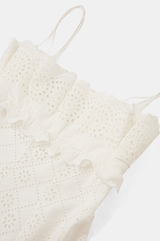 WHITE SLEEVELESS MIDI DRESS 3