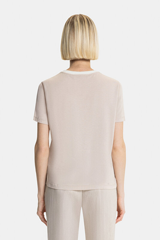 ECRU BASIC / ROUND NECKLINE TRICOT 2
