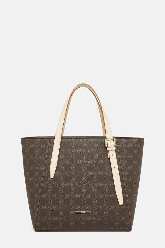 TAN MONOGRAM BAG