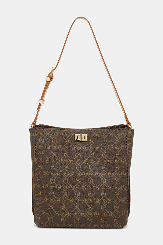 TAN MONOGRAM BAG